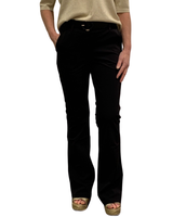 mi piace travelstof flared broek 202384 black