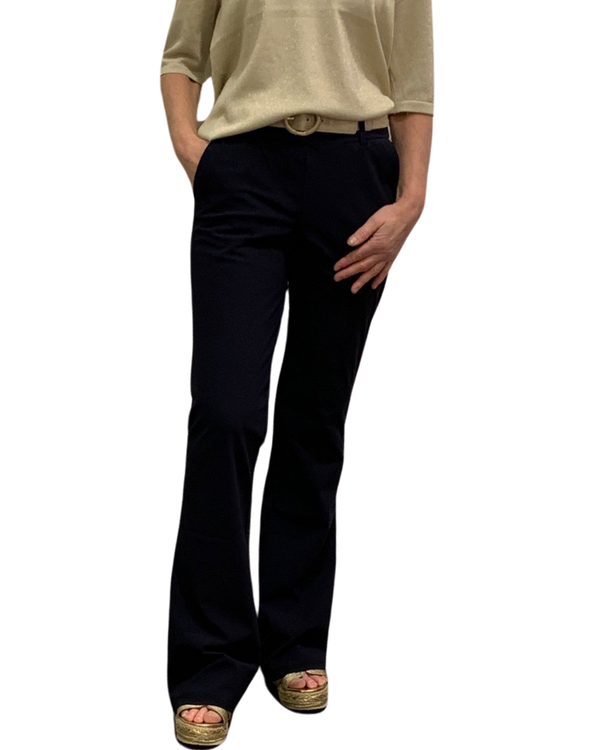 mi piace travelstof flared broek 202384 dark blue