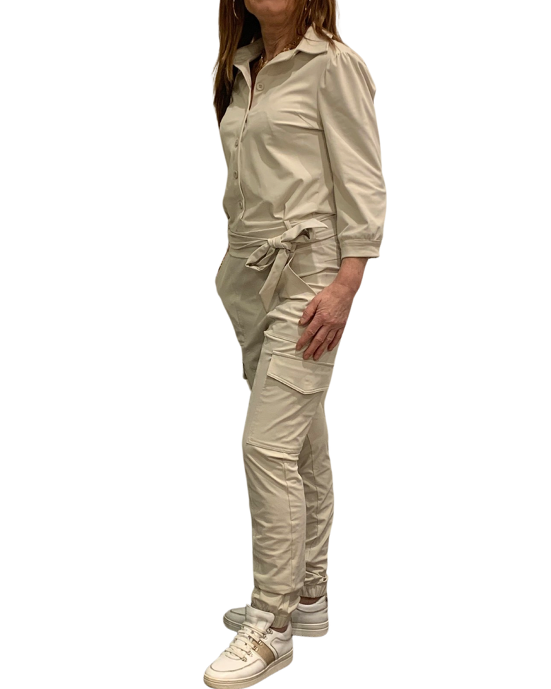 kit kleur jumpsuit van mi piace met cargo zakken