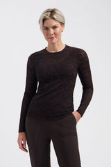 Lady Day-Top Joss Paisley-Dark Brown