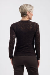 Lady Day-Top Joss Paisley-Dark Brown