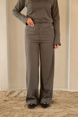 Kimara-Billy Trousers-Olive Mirage