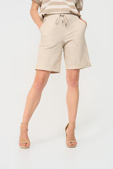 mi piace travel short 202426 linnen structure print