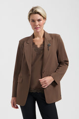 Lady Day-Travel Blazer Lori-Truffle