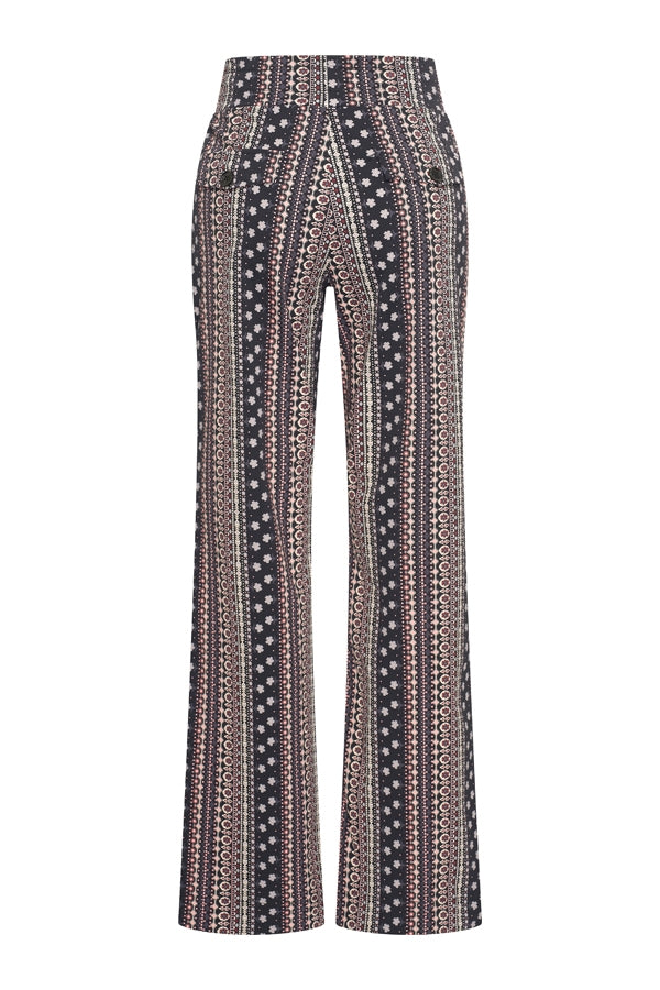 mi piace broek 202089 boho print zwart