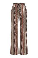 mi piace travel broek straight 202089 boho print espresso
