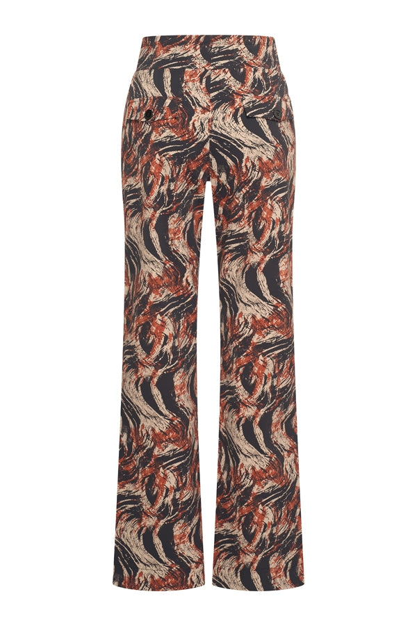 mi piace broek 202089 swirly print rust