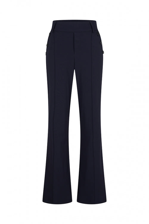 mi piace travelbroek met knopen detail 202195 dark blue