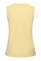 mi piace top v-hals zonder mouwen lemon yellow