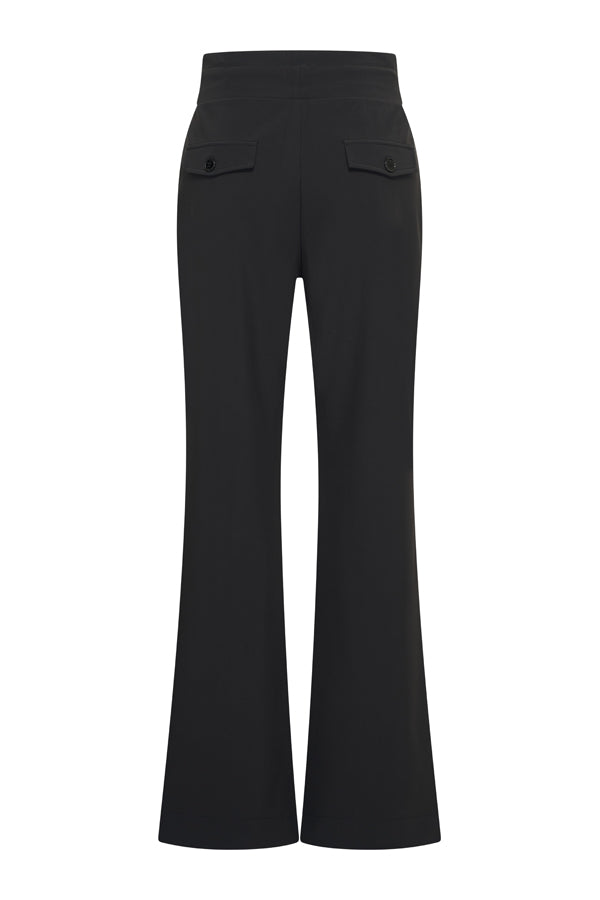 mi piace bonded rechte broek 202631 zwart