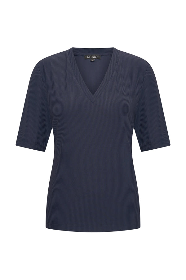 mi piace ribbed top 202644 dark blue