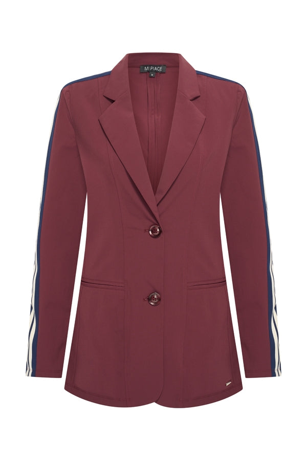 mi piace blazer tape 202667 burgundy