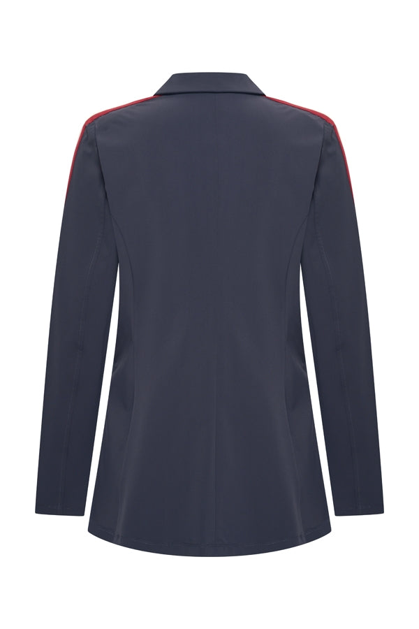 donkerblauwe blazer mi piace