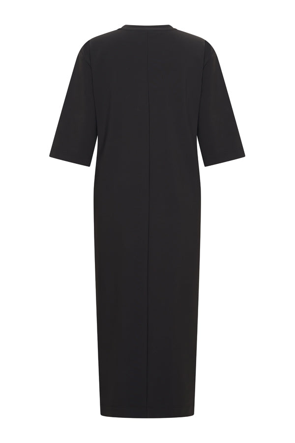 mi piace bonded maxi dress 202692 zwart