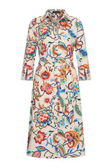 mi piace jurk 202757 embroidered bloom print
