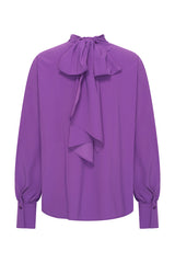Mi Piace-Travel Blouse Bow Light 202774L-Winter purple