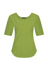 mi piace top round neck 202804 turtle green