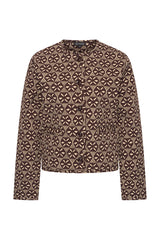 Mi Piace-Travel Jacket Harvest Ikat Print 202811-Espresso 