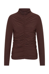 Mi Piace-Travel Top Wrinckle Light 202895L-Espresso