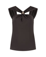 lady day top natalie dark brown