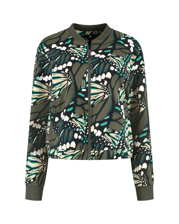 lady day bomber jack raven butterfly print 
