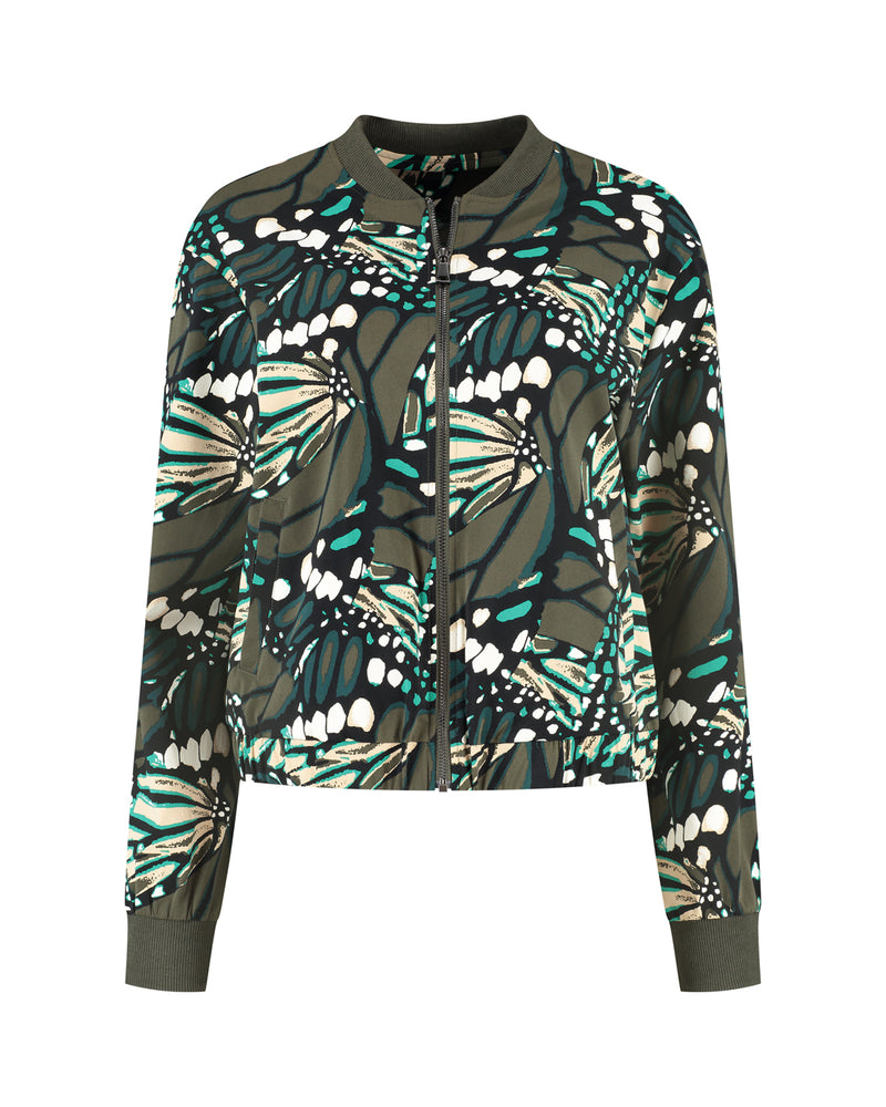 lady day bomber jack raven butterfly print 
