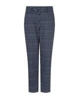 red button broek kate smart print dark blue