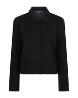 Red Button-Jacket Punta Pinstripe SRB5028-Black