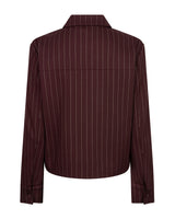 Red Button-Jacket Punta Pinstripe SRB5028-Burgundy