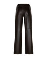 Red Button-Broek Colette Faux Leather L33-Espresso