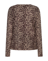Red Button-Trui Sweet Animal Print SRB5084-Burgundy