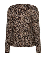 Red Button-Trui Sweet Animal Print SRB5084-Espresso