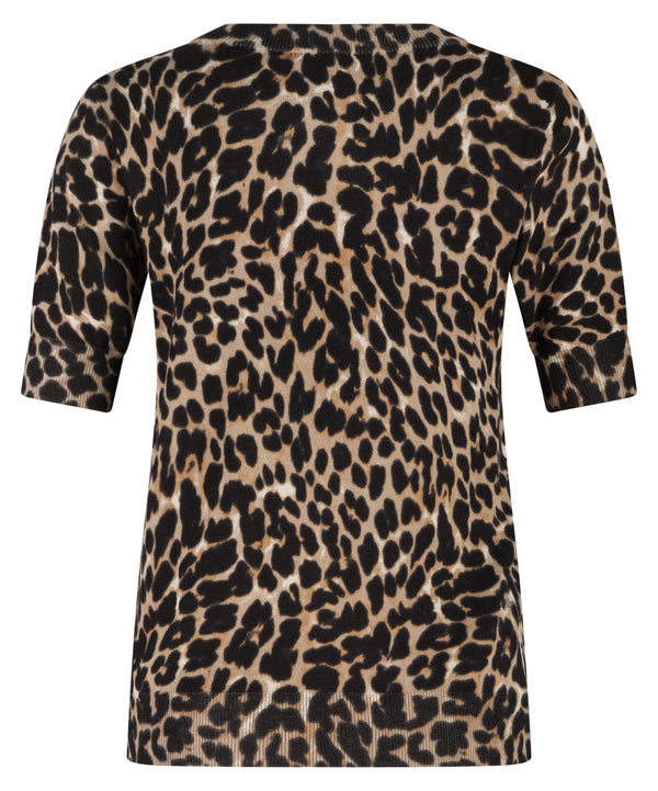 Lady Day Sage Sweater-Leopard Print
