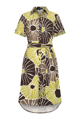 mi piace jurk korte mouwen 202079 desert anemone print