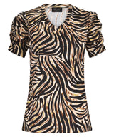 lady day top toya tirza print