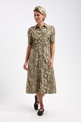 lady day jurk ursulla snake print