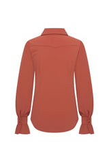 Mi Piace-Travel Blouse 202108-Fired Brick