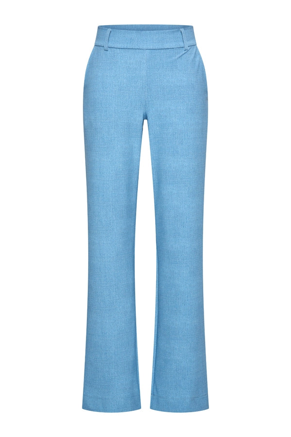 mi piace travel flared broek 202624 bonded bleached denim print