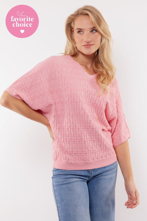 c&s the label trui flore roze