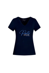 elvira t-shirt bon dia navy