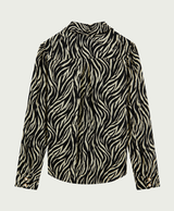 elvira blouse june brown zebra