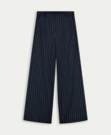 elvira casuals broek bella navy krijtstreep