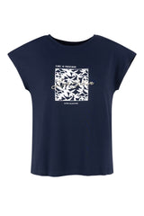 elvira t-shirt live navy