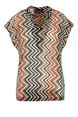 elvira top lize zigzag bronzed