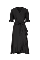 zwarte overslag jurk Anastasia van g-maxx