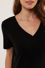 shirt siv met v-hals gmaxx