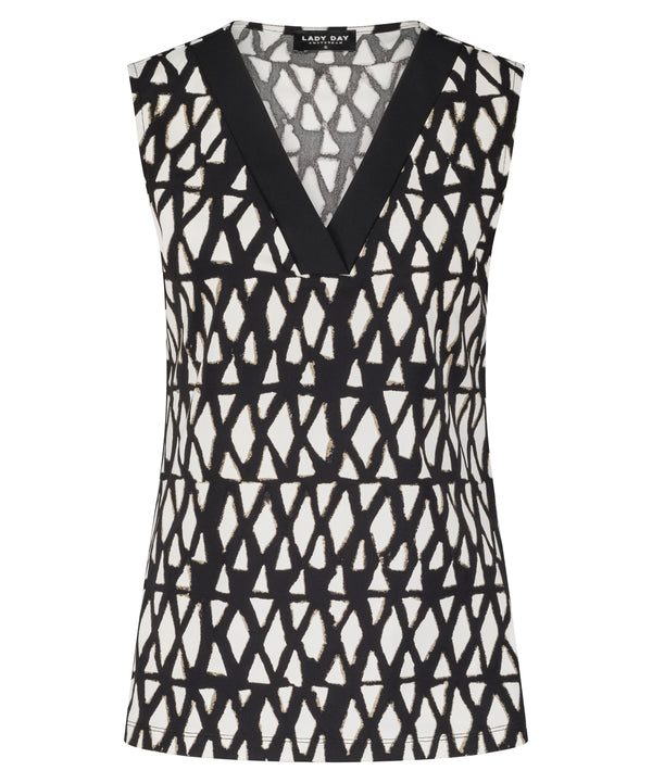 lady day top cecile ruta print