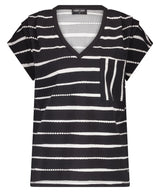 lady day top kat painted stripe print