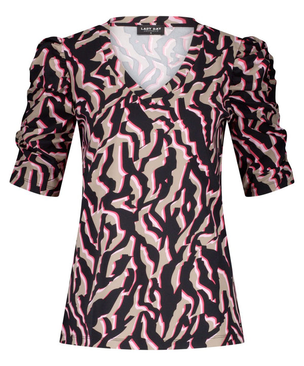 lady day top tigger zebra print