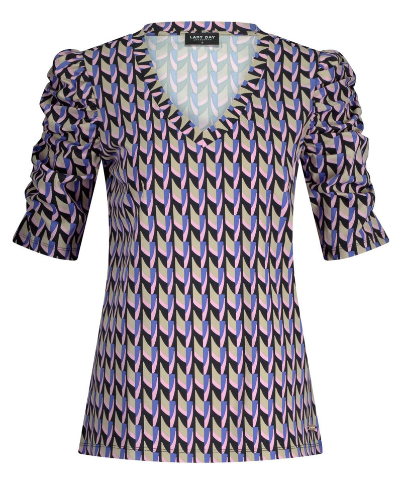 lady day top tigger twister print